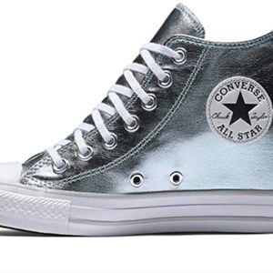 CONVERSE HIDDEN WEDGE HIGH TOPS / Metallic Blue 10
